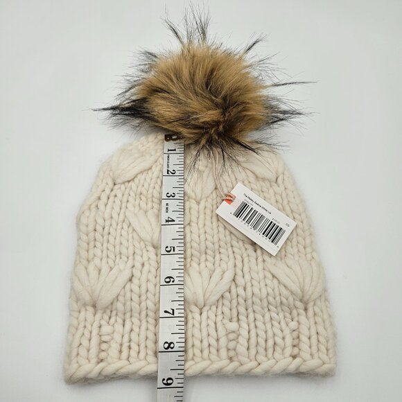 NWT Lele Sadoughi Motley Beanie White Lie in Ivory - One Size main image 7